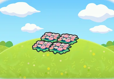 예쁜 꽃밭 일러스트