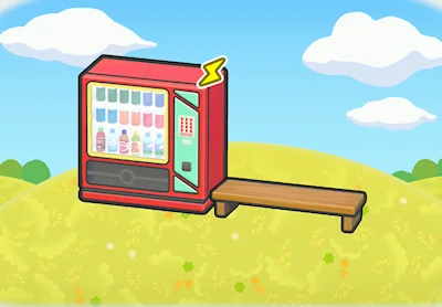 Vending machine break area illustration