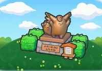 Bronze landmark