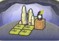 Creepy white rocks