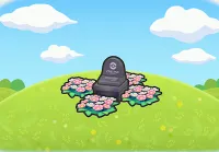 Grave with flowers