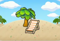 Shaded beach